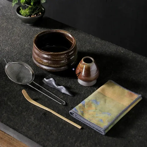 Set de cérémonie du Thé Matcha - - Théière - Cadeau, Noël, Anniversaire, Original - Atelier Atypique