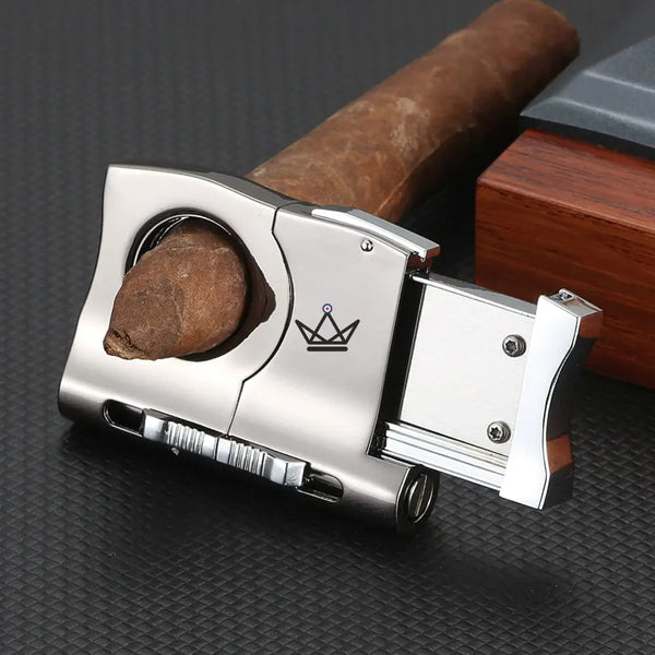 Pack briquet torche et Coupe-cigare - Ignition Pro - - coffret cigare - Cadeau, Noël, Anniversaire, Original - Atelier Atypique