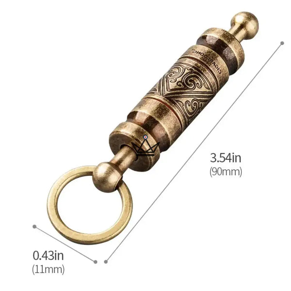 Chiseled keychain cigar punch with interchangeable heads - TALISMAN