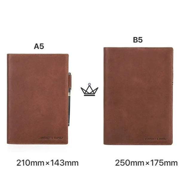 Protège Cahier en Cuir Personnalisable - Voyageur Intemporel - - cahier personnalisable - Cadeau, Noël, Anniversaire, Original, Fête des pères, fête des mères - Atelier Atypique