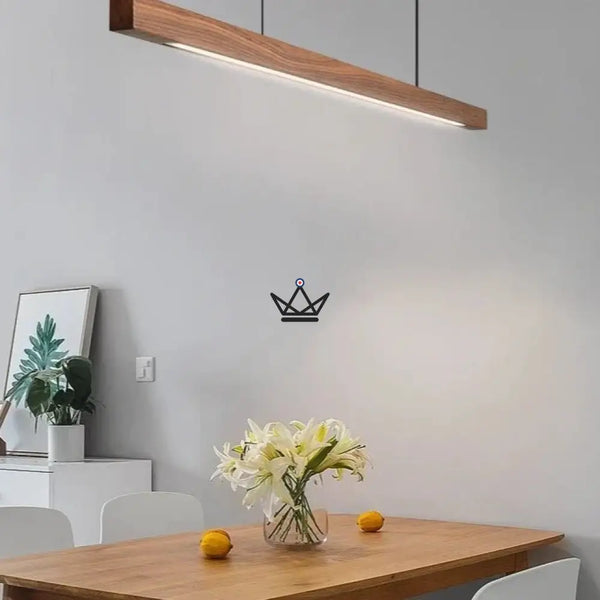 Lampe Suspendue LED en Bois Massif - Rhythm Nordic - - luminaire - Cadeau, Noël, Anniversaire, Original, Fête des pères, fête des mères - Atelier Atypique