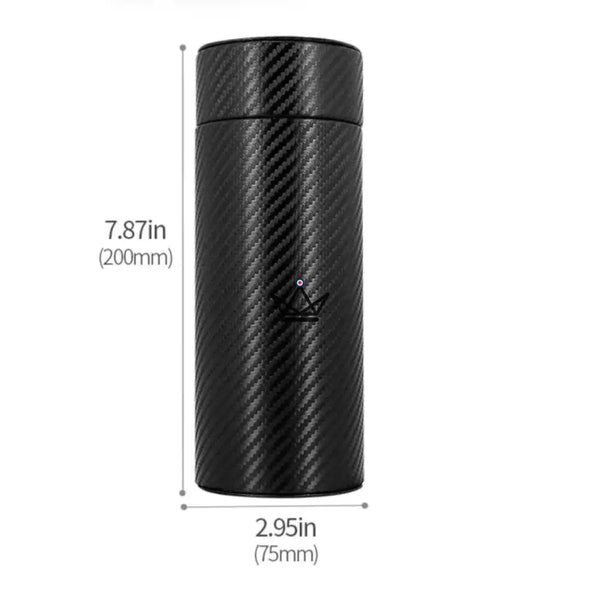 Orbal Carbon Humidor – Zylinder aus Kohlefaser & Zedernholz, 5 bis 10 Zigarren – 6/6