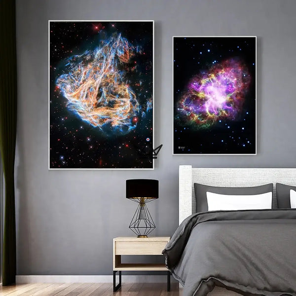 Nebula and galaxy canvas poster, 17 visuals - NEBULA