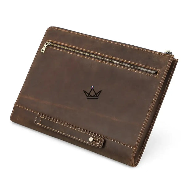Housse MacBook 13" et 14" en cuir personnalisable — Voyageur TRAVERSÉE – 14/15