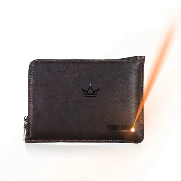 Pochette zippée iPad mini en cuir personnalisable à dragonne — Voyageur OPUS – 4/11