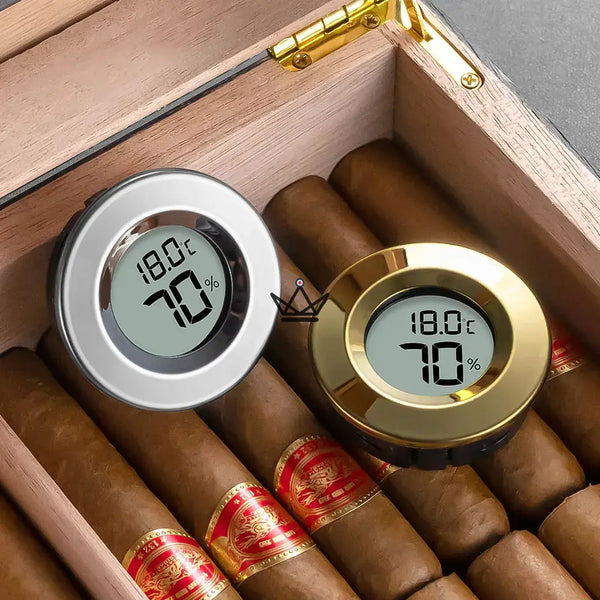 Hygromètre électronique pour Cigares - EliteGuard - - hygrometre - Cadeau, Noël, Anniversaire, Original, Fête des pères, fête des mères - Atelier Atypique