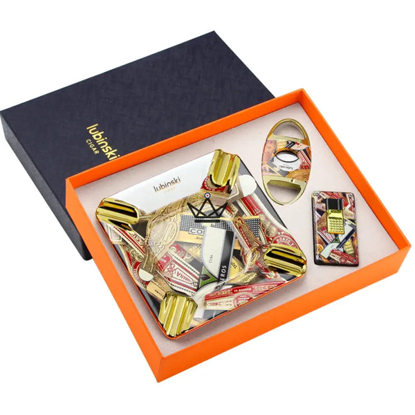 Pack Accessoires cigare de Luxe - Maestro Stars - - coffret cigare - Cadeau, Noël, Anniversaire, Original, Fête des pères, fête des mères - Atelier Atypique