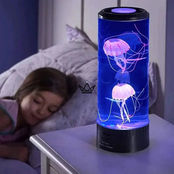 Lampe Méduse LED - Ambiance Océanique Relaxante - - lamp - Cadeau, Noël, Anniversaire, Original, Fête des pères, fête des mères - Atelier Atypique