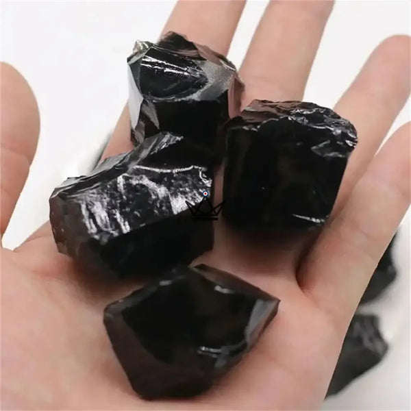 Minéraux bruts à collectionner, pack de 4 pierres au choix ou sachet 100 g — LITHOS, Sachet 100 g / Obsidienne