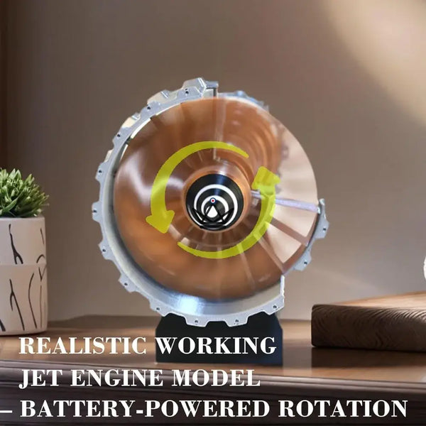 Cutaway turbofan aircraft engine model, 3D kit - AEROS