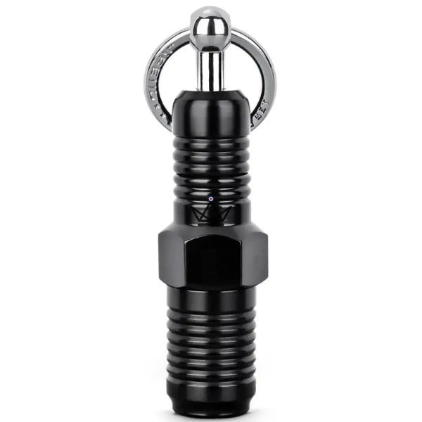 Emporte-pièce à cigare double porte-clés en acier inoxydable — BINÔME, Noir