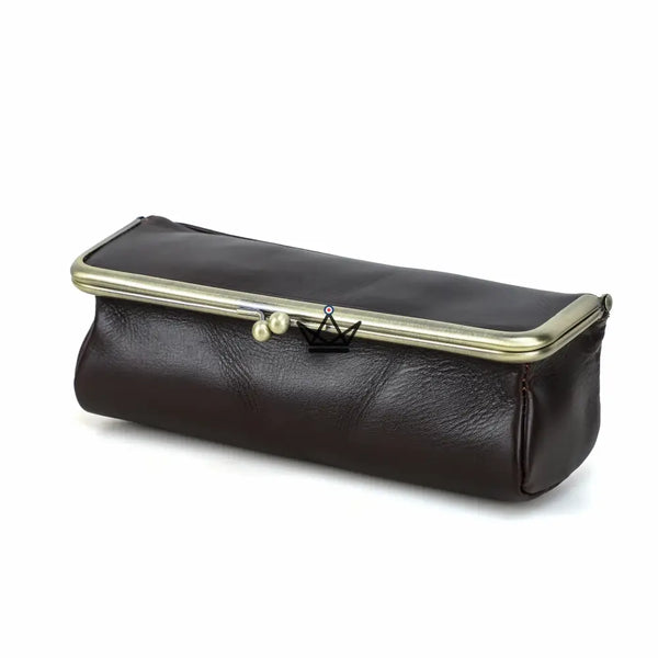 Personalized Leather Pouch with Vintage Clasp — Traveler SCRIPT – 8/8