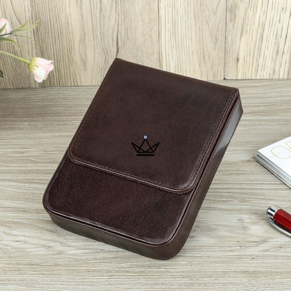 Etui en cuir de luxe pour stylo plume - Magnus (personnalisable) - - etui stylo personnalisable - Cadeau, Noël, Anniversaire, Original - Atelier Atypique