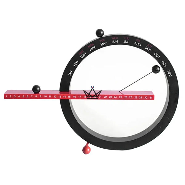 Magnetic round wall-mounted perpetual ball calendar - CALENDA