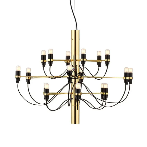 Light Fixture Chandelier Ceiling Light — Stellar Orion, Imperial Gold / 18 Heads