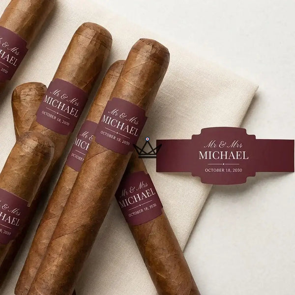 Bagues de cigare personnalisables témoins du marié, 28 couleurs — TÉMOIN – 6/9