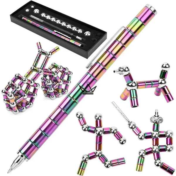 Stylo Aimanté Multifonctions – Créativité et Anti-Stress - - stylo - Cadeau, Noël, Anniversaire, Original, Fête des pères, fête des mères - Atelier Atypique