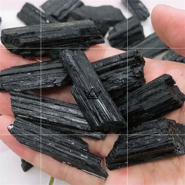 Minéraux bruts à collectionner, pack de 4 pierres au choix ou sachet 100 g — LITHOS, Sachet 100 g / Tourmaline noire
