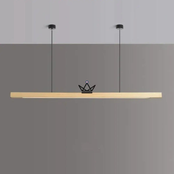 LED-Hängeleuchte aus Massivholz — Rhythm Nordic, Pin – einfache Fixierung / 80 cm / Warmes Licht