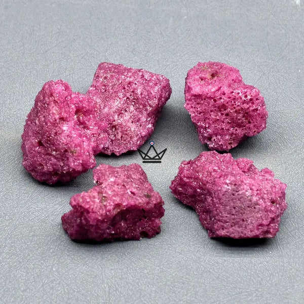 Minéraux bruts à collectionner, pack de 4 pierres au choix ou sachet 100 g — LITHOS, Sachet 100 g / Corindon rouge