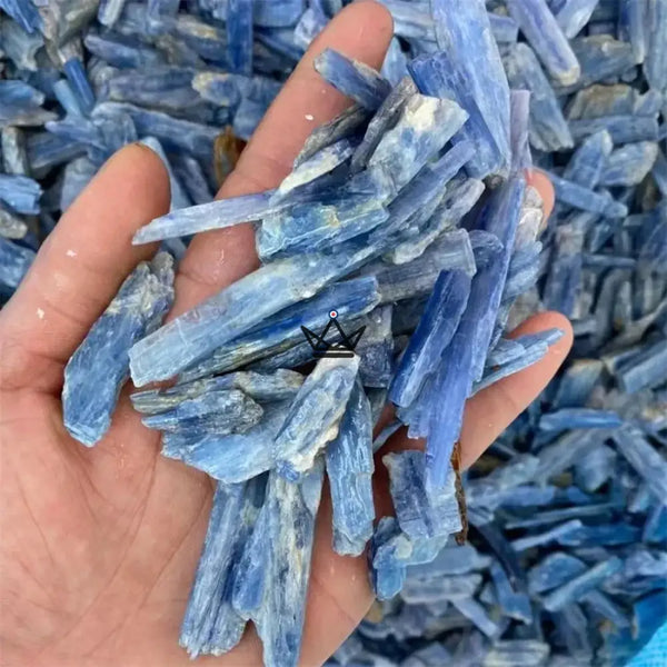 Minéraux bruts à collectionner, pack de 4 pierres au choix ou sachet 100 g — LITHOS, Sachet 100 g / Cyanite bleue