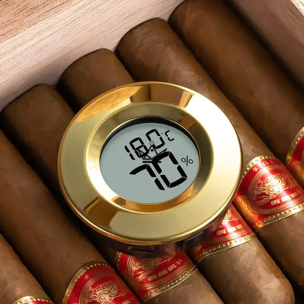 Hygromètre électronique pour Cigares - EliteGuard - - hygrometre - Cadeau, Noël, Anniversaire, Original, Fête des pères, fête des mères - Atelier Atypique