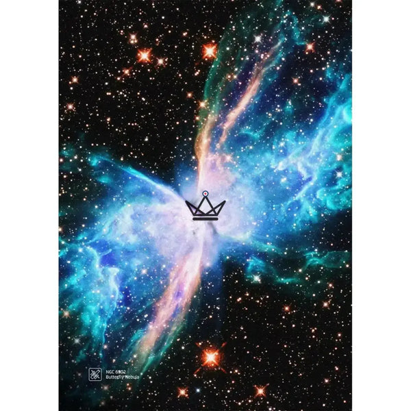Affiche nébuleuse et galaxie sur toile, 17 visuels — NEBULA, Nébuleuse du Papillon / 20 × 30 cm – toile seule