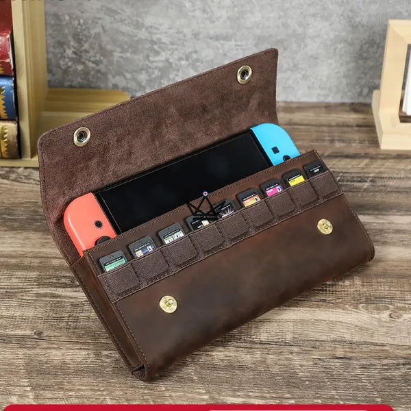 Customizable Leather Case Nintendo Switch 1st & 2nd Generation — VOYAGEUR Mario