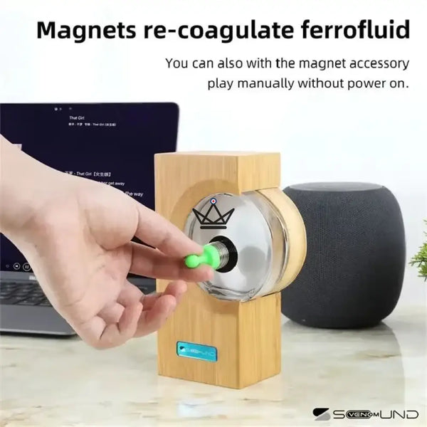 Ferrofluid speaker that dances to the rhythm of the music - ONDA