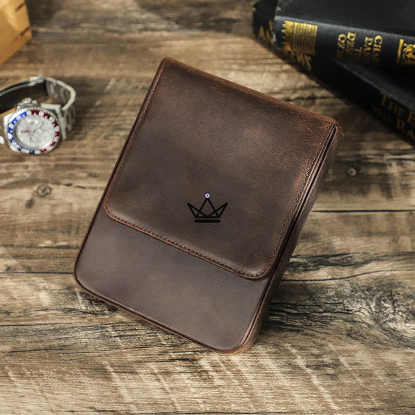 Etui en cuir de luxe pour stylo plume - Magnus (personnalisable) - - etui stylo personnalisable - Cadeau, Noël, Anniversaire, Original - Atelier Atypique