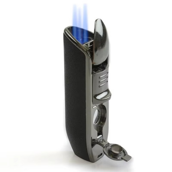 Cave à Cigares BLACK WOOD — Cèdre Espagnol, 20 Cigares, Hygromètre & Humidificateur