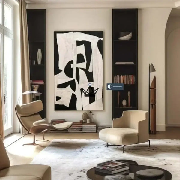Peinture à l'huile sur toile XXL - Rythmes Modernes - - toile - Cadeau, Noël, Anniversaire, Original, Fête des pères, fête des mères - Atelier Atypique