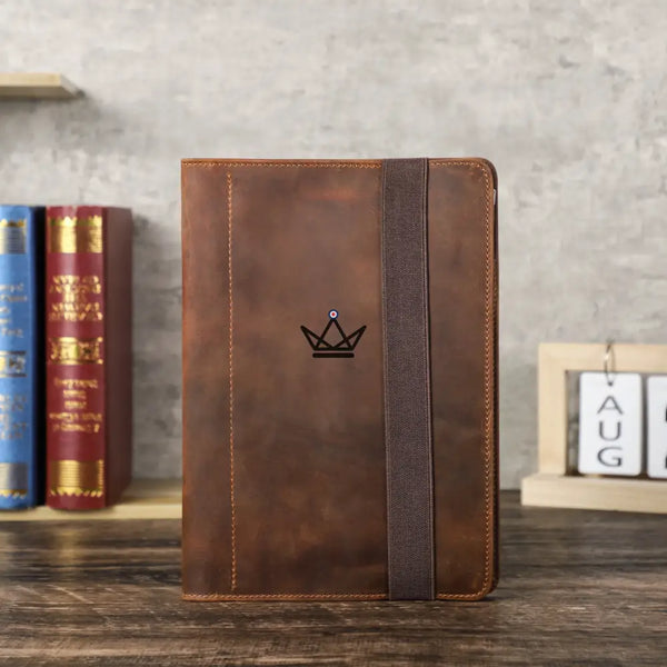 Customizable A5 Leather Organizer — VOYAGEUR Galenda