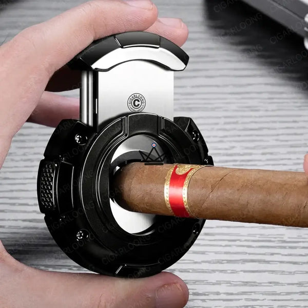 Coupe-cigare rond 2 en 1 coupe droite et coupe en V, coffret cadeau — KUKLOS ORIGINAL – 7/26