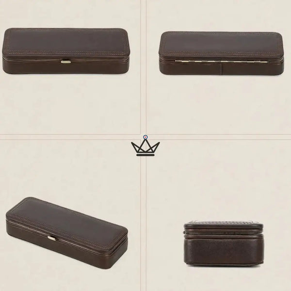 Étui 2 cigares en cuir personnalisable avec fermoir — Voyageur ÉCRIN – 12/12