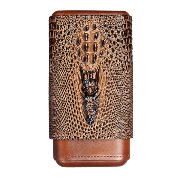 Etui à cigare en cuir - Wild Cedar - - etui cigare - Cadeau, Noël, Anniversaire, Original, Fête des pères, fête des mères - Atelier Atypique
