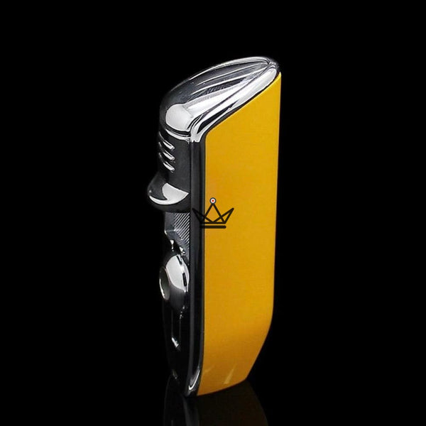 HOUDINI — Triple-torch refillable butane lighter with integrated punch – 4/9