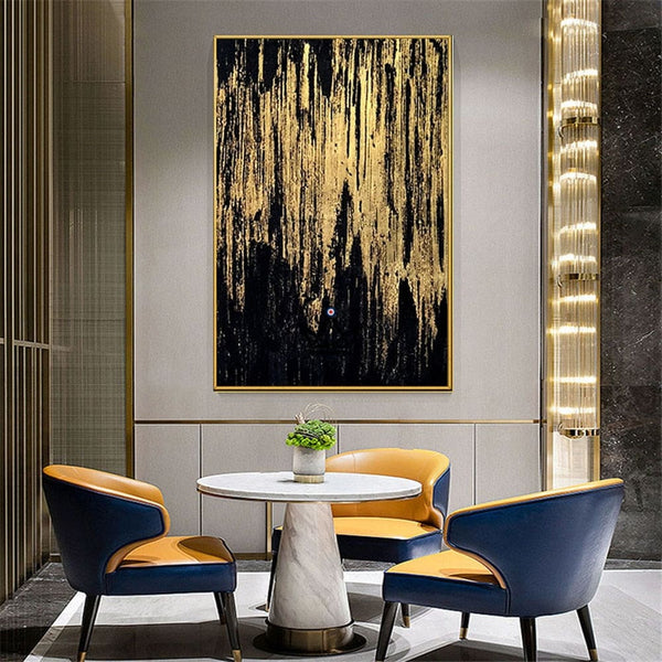 Peinture à l'huile sur toile XXL - Fusion Nocturne - - toile - Cadeau, Noël, Anniversaire, Original - Atelier Atypique