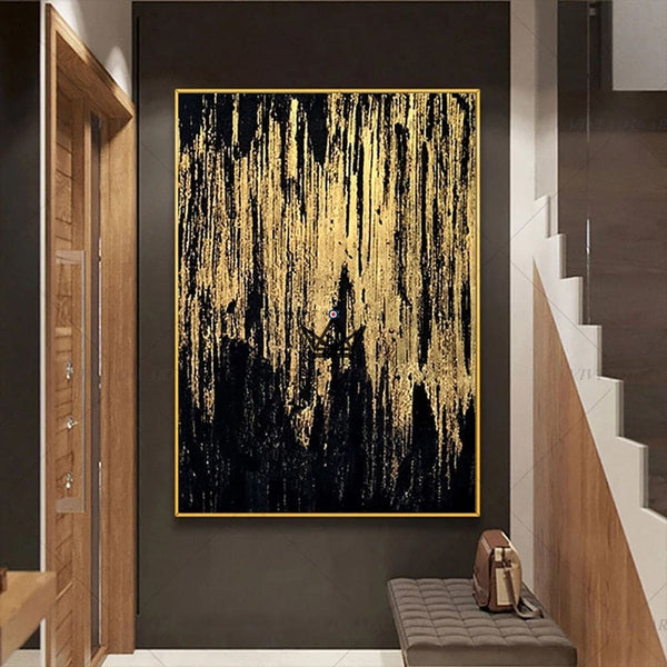Peinture à l'huile sur toile XXL - Fusion Nocturne - - toile - Cadeau, Noël, Anniversaire, Original - Atelier Atypique