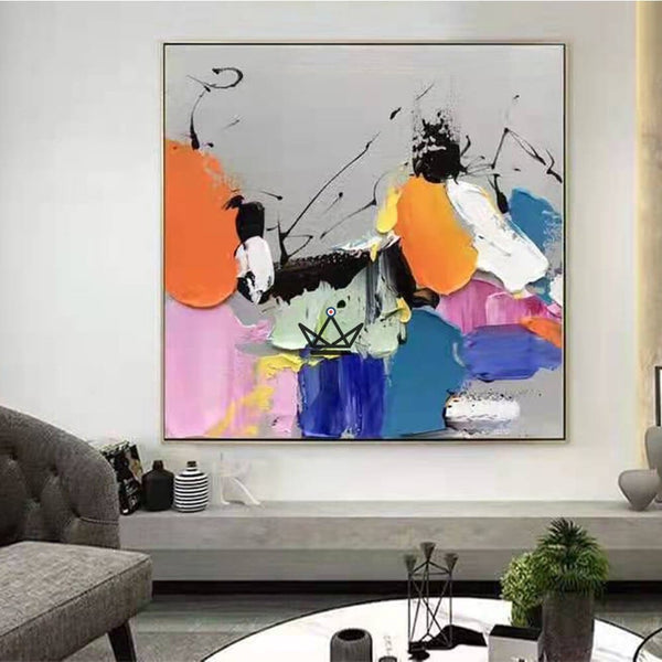 Peinture à l'huile sur toile XXL - Fusion Chromatique - - toile - Cadeau, Noël, Anniversaire, Original - Atelier Atypique