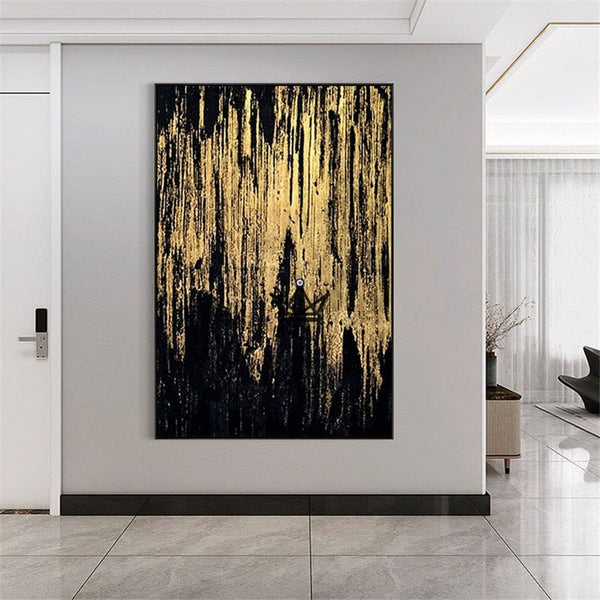 Peinture à l'huile sur toile XXL - Fusion Nocturne - - toile - Cadeau, Noël, Anniversaire, Original - Atelier Atypique