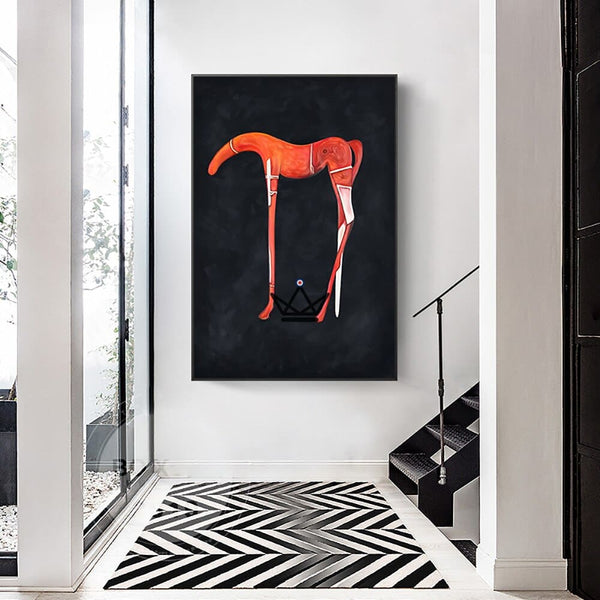 Peinture à l'huile sur toile XXL - Équilibre Animal - - toile - Cadeau, Noël, Anniversaire, Original - Atelier Atypique