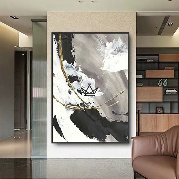 Peinture à l'huile sur toile XXL - Échos Chromatiques - - toile - Cadeau, Noël, Anniversaire, Original - Atelier Atypique