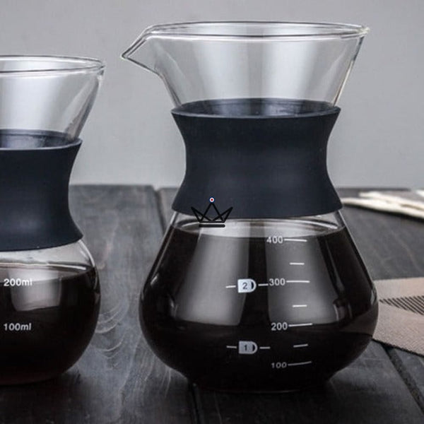 Cafetière slow coffee en verre, 400 ml — SLOW COFFEE, Noir / Non inclus