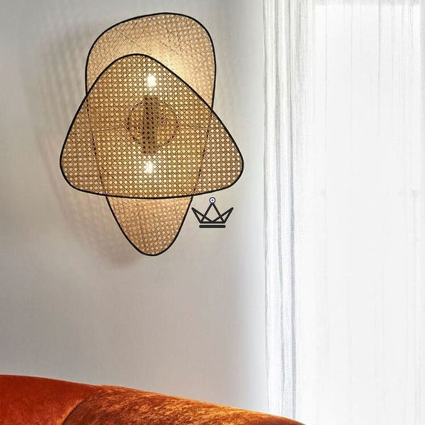 Lustre suspension Luminaire - Screen Rotin - - luminaire - Cadeau, Noël, Anniversaire, Original - Atelier Atypique