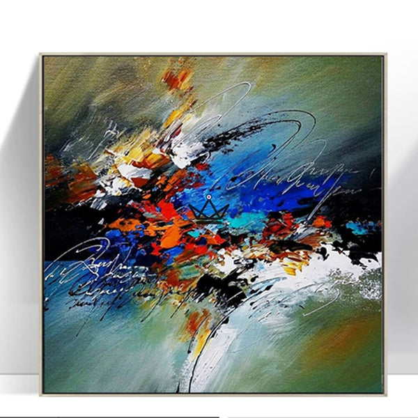 Peinture à l'huile sur toile XXL - Fusion Chromatique - - toile - Cadeau, Noël, Anniversaire, Original - Atelier Atypique