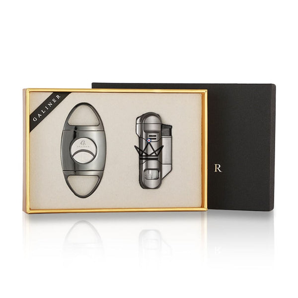 Pack briquet torche et Coupe-cigare - Incendium - - coffret cigare - Cadeau, Noël, Anniversaire, Original - Atelier Atypique
