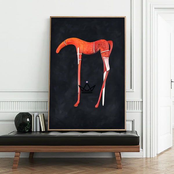 Peinture à l'huile sur toile XXL - Équilibre Animal - - toile - Cadeau, Noël, Anniversaire, Original - Atelier Atypique