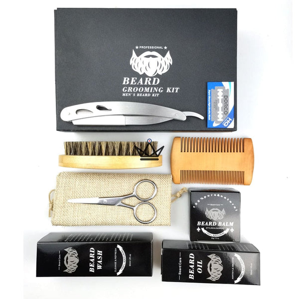 Kit Barbe Razer - 9 Pièces - - barbe - Cadeau, Noël, Anniversaire, Original - Atelier Atypique