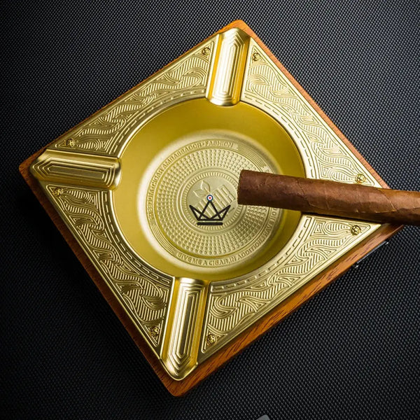 Zigarrenaschenbecher — Pyras Luxe, Gold